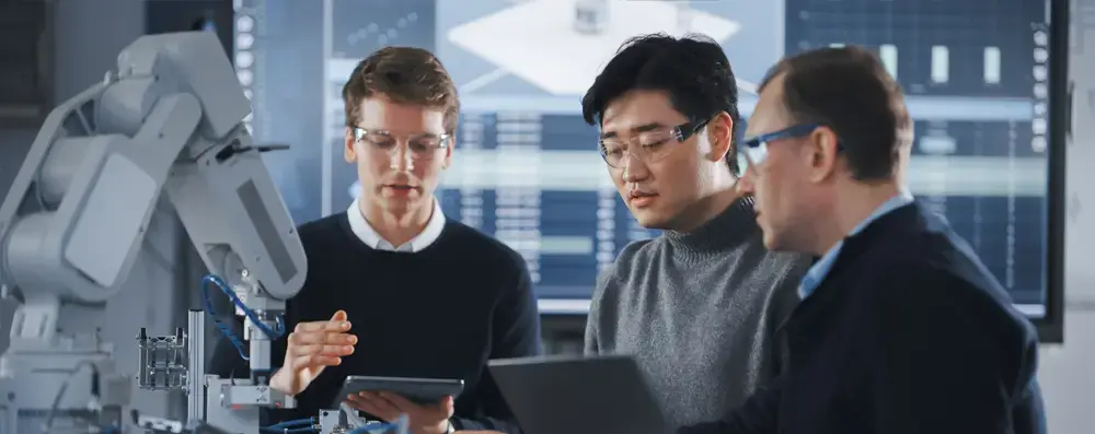 researchers in the lab